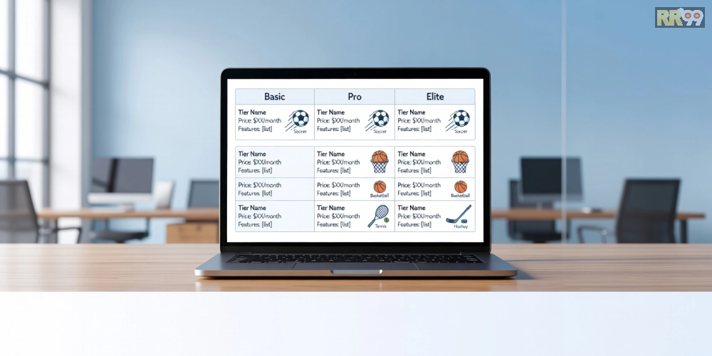 Bảng giá chi tiết các gói dịch vụ 360 độ thể thao rr99 cập nhật năm 2025