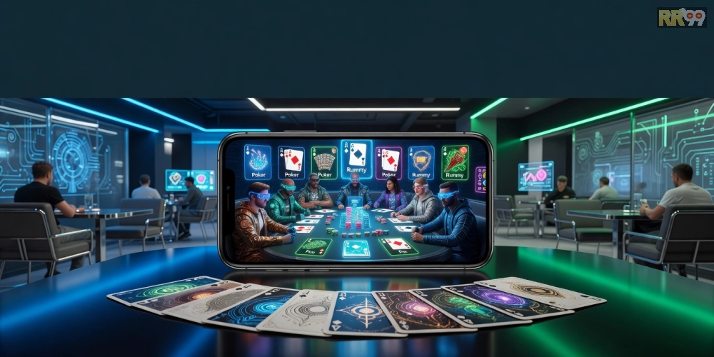 Hình ảnh minh họa giao diện game bài online rr99 với các trò chơi phổ biến và người chơi tham gia.