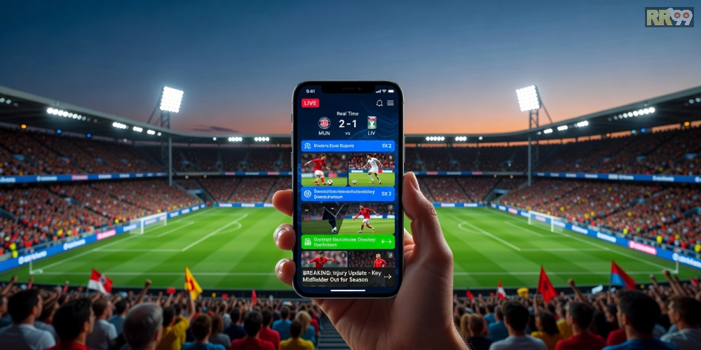 Giao diện chính của nền tảng tin thể thao rr99 với các tin nổi bật