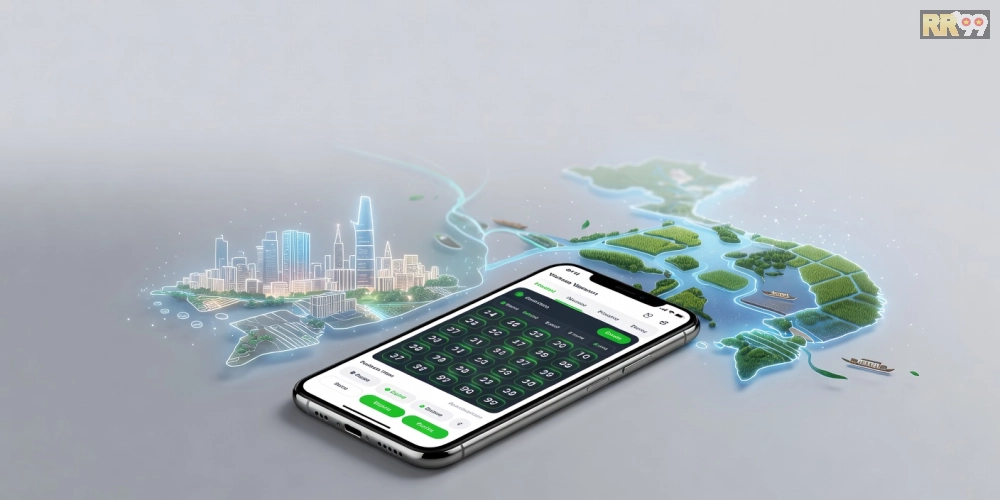 Minh họa khái niệm xổ số miền nam hôm nay rr99 qua giao diện trực tuyến hiện đại